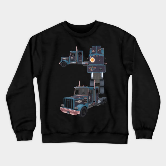 Land, Air, and Water Custom Semi Paint Crewneck Sweatshirt by AJ Leibengeist